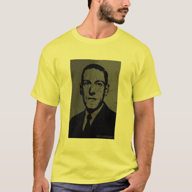 T-shirt Portrait de HP Lovecraft (Devant)