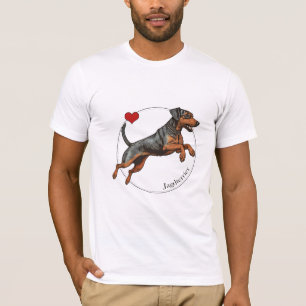 T-shirt portrait de Jagdterrier Hunter allemand