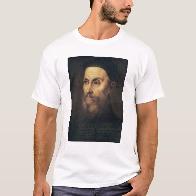 T-shirt Portrait de Jean Calvin (Devant)