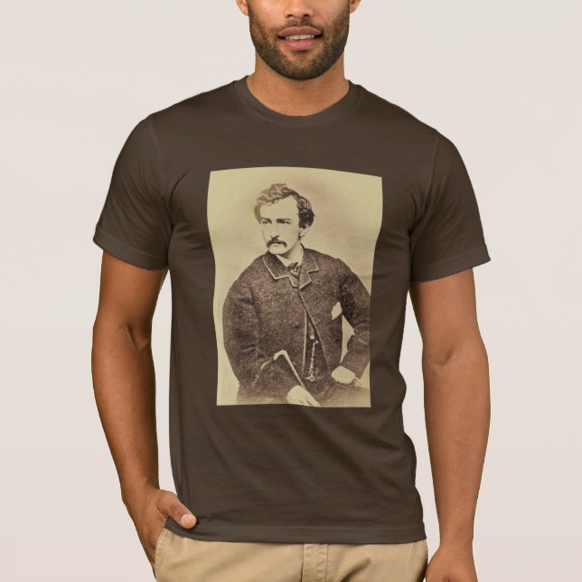 T-shirt Portrait de John Wilkes Booth | 1861-65 (Devant)