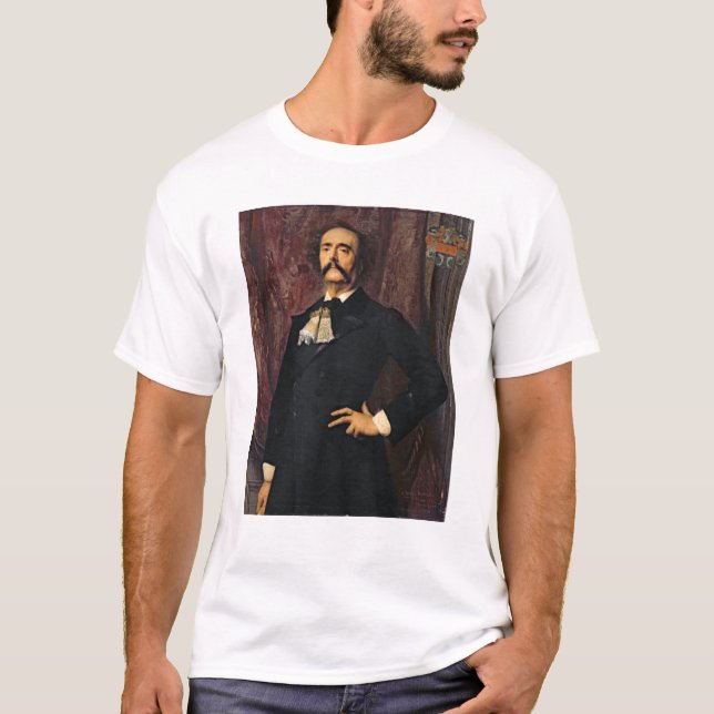 T-shirt Portrait de Jules Barbey d'Aurevilly 1881 (Devant)