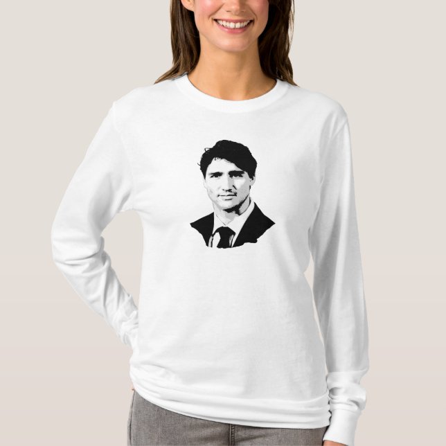T-shirt Portrait de Justin Trudeau (Devant)