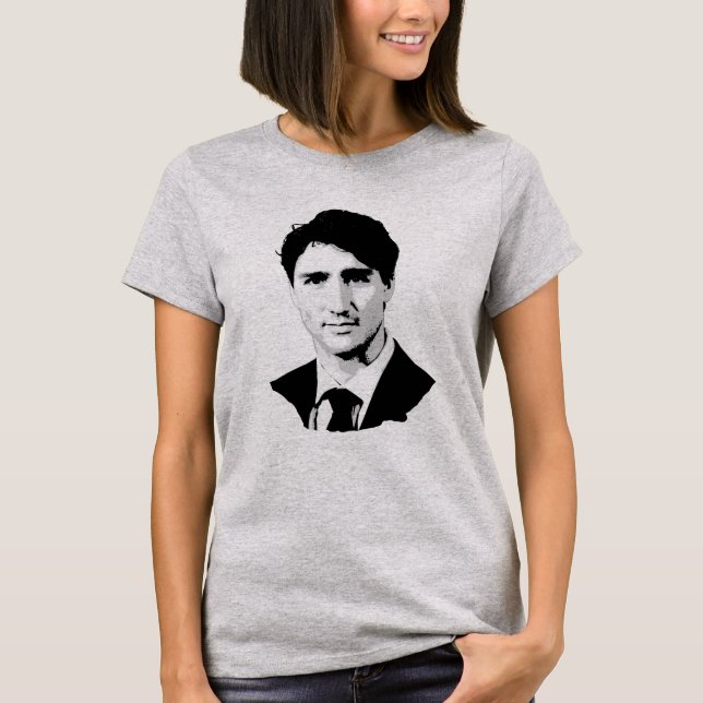 T-shirt Portrait de Justin Trudeau (Devant)