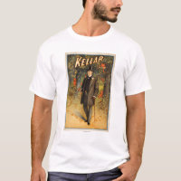 Portrait de Kellar avec l'affiche promotionnelle