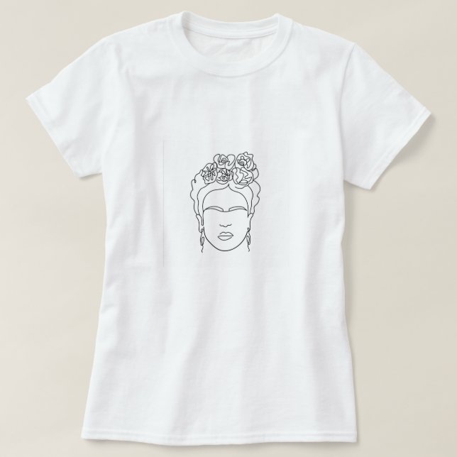 T-shirt Portrait de la ligne Frida Khalo (Design devant)