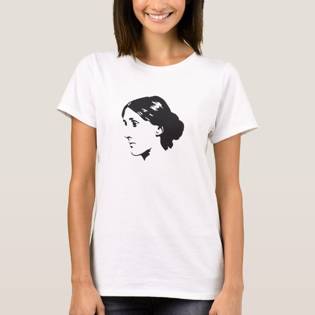 T-shirt Portrait de la Virginie Woolf (Devant)