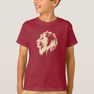 T-shirt Portrait de Lion (sable)