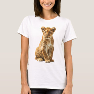 T-shirt Portrait de lionceau doré majestueux de femme