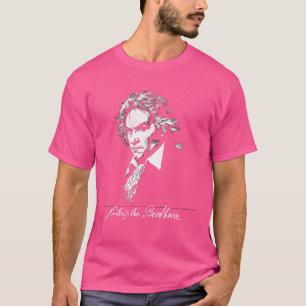 T-shirt Portrait de Ludwig Beethoven avec signature