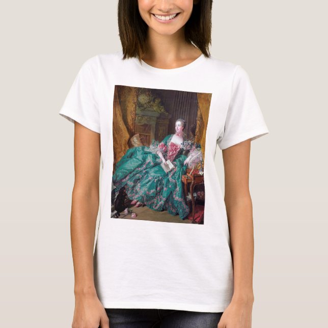 T-shirt Portrait de Madame Pompadour, Boucher (Devant)