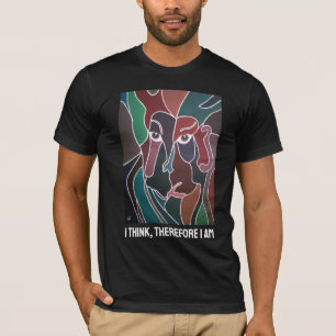 T-shirt Portrait de Man Peinture par Alfred Fox