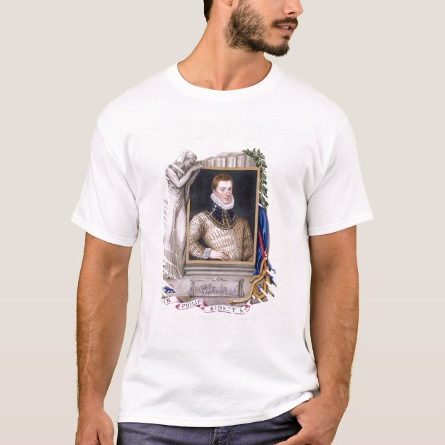 T-shirt Portrait de monsieur Philip Sidney (1554-86) de (Devant)