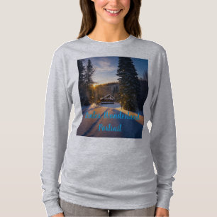 T-shirt Portrait de Paysage de Neige Serein – Merveilleux