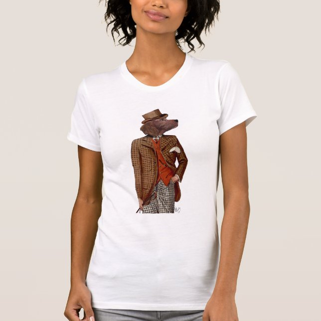 T-shirt Portrait de Rider Red Setter (Devant)