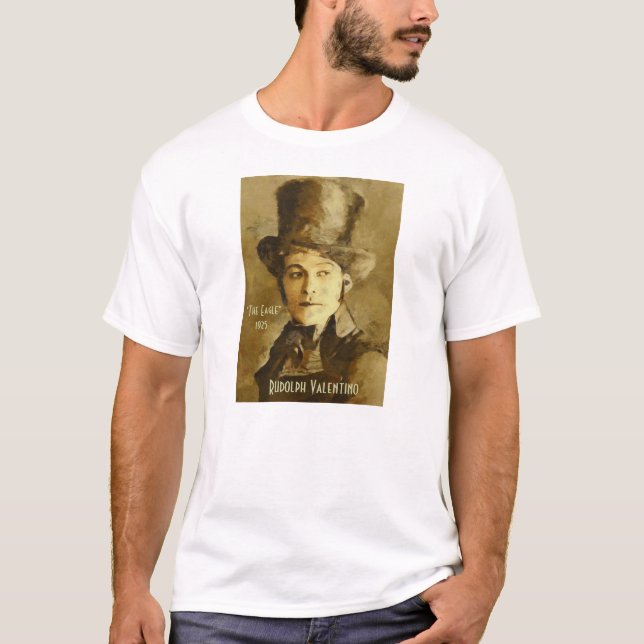 T-shirt Portrait de Rudolph Valentino (Devant)