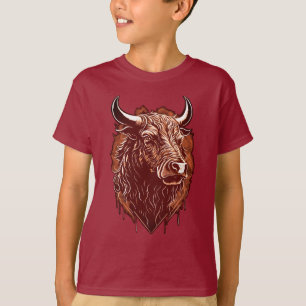 T-shirt Portrait de taureau