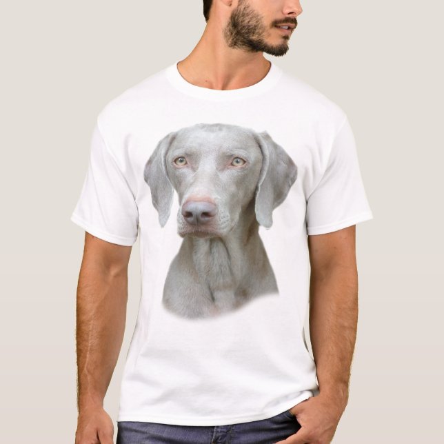 T-shirt Portrait de Weimaraner (Devant)