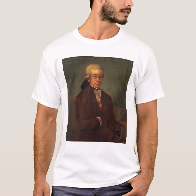 T-shirt Portrait de Wolfgang Amadeus Mozart 2 (Devant)