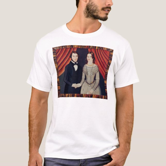 T-shirt Portrait des jeunes mariés (Devant)