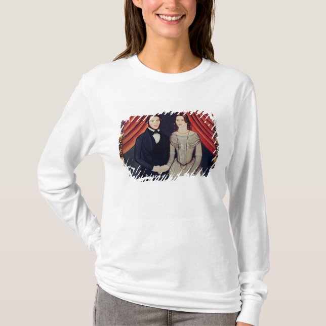 T-shirt Portrait des jeunes mariés (Devant)