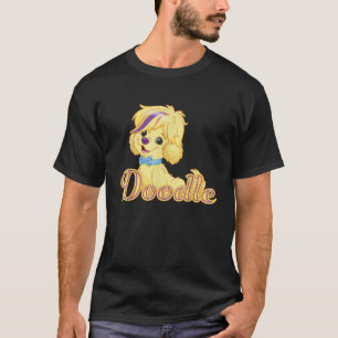 T-shirt Portrait du Doodle du jour ensoleillé Logo