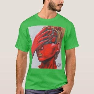 T-shirt Portrait du pastel à l'huile de rousse