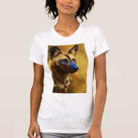 Portrait d'un chien sauvage africain