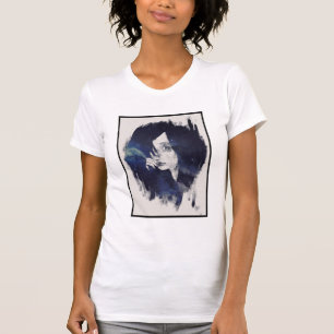 T-shirt Portrait d'une fille noire haïe