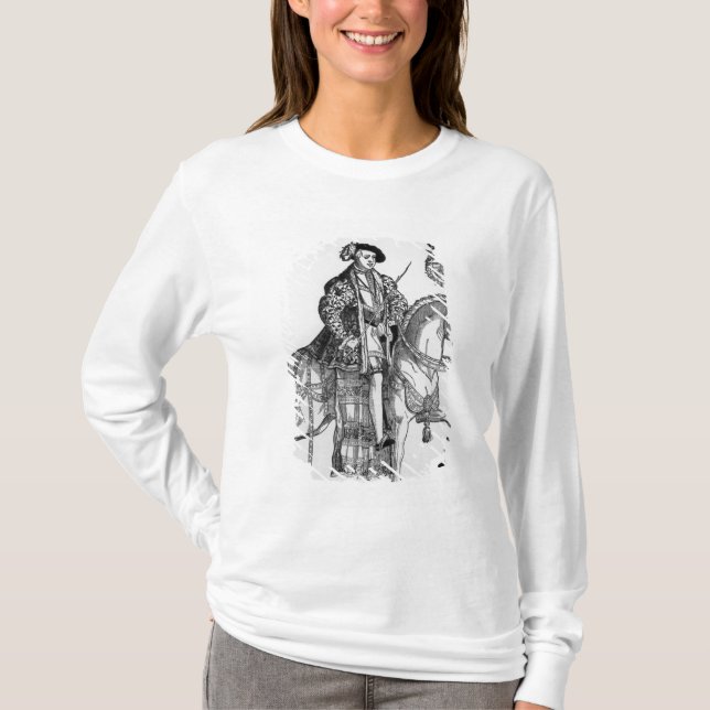 T-shirt Portrait équestre de Philip II de l'Espagne (Devant)