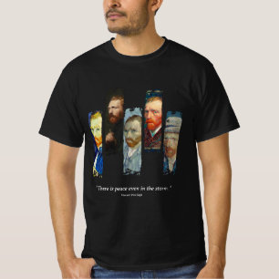 T-shirt Portrait et citation de Vincent Van Gogh