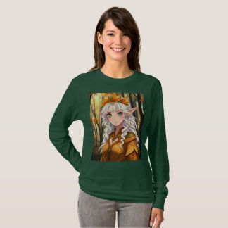 T-shirt Portrait femme elfe