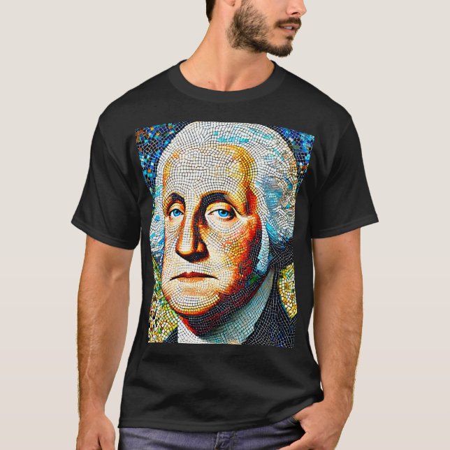 T-shirt portrait George Washington (Devant)
