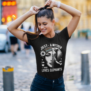 T-shirt Portrait Majestic Elephant-Humain Harmonie