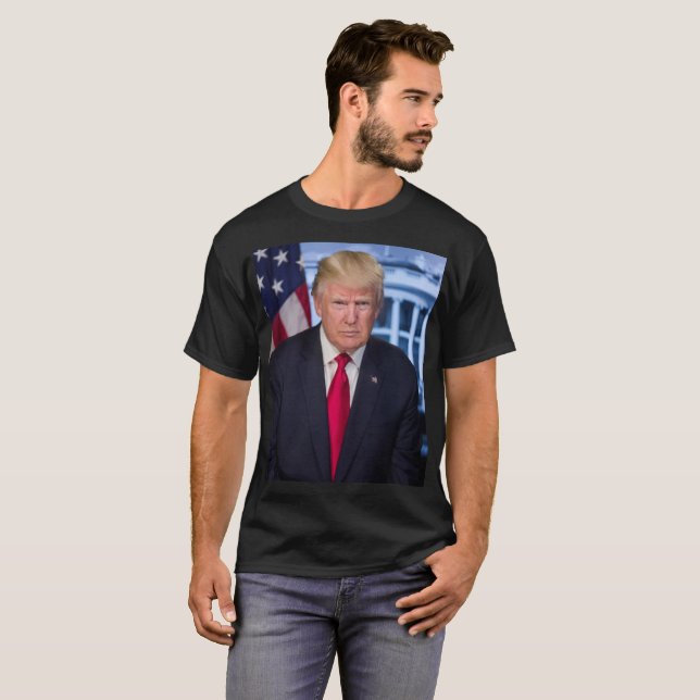 T-shirt Portrait officiel de Donald Trump (Devant entier)