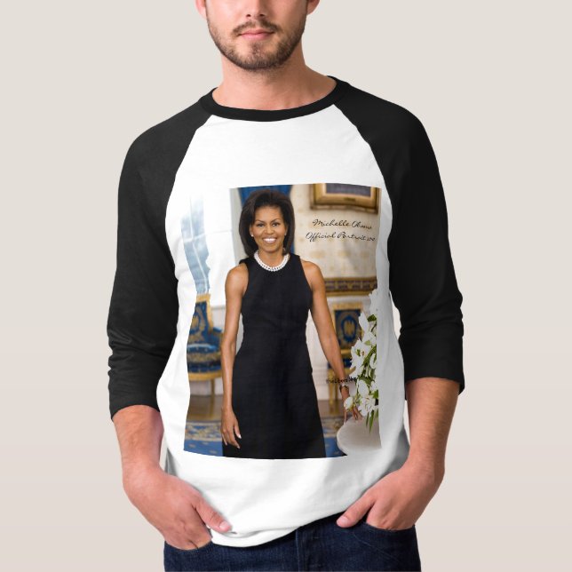 T-shirt Portrait officiel de première Madame Michelle (Devant)