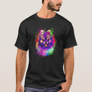 T-shirt Portrait Poméranien Portrait Pom Puppy Owne