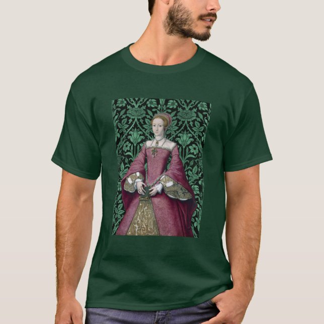 T-shirt Portrait Princesse Elizabeth Tudor, Reine (Devant)