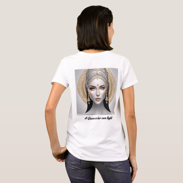 T-shirt Portrait royal d'une femme divine (Dos entier)