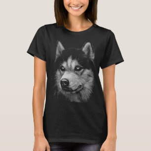 T-shirt Portrait sibérien Husky 5