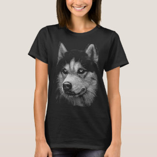 T-shirt Portrait sibérien Husky 5