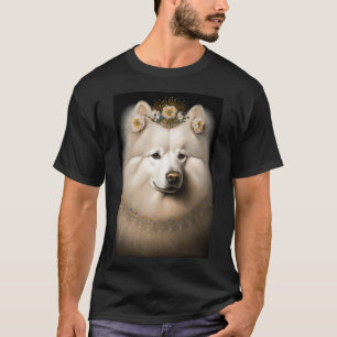 T-shirt Portrait Vintage de Chien Samoyède 37