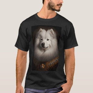 T-shirt Portrait Vintage de chien Samoyède 40