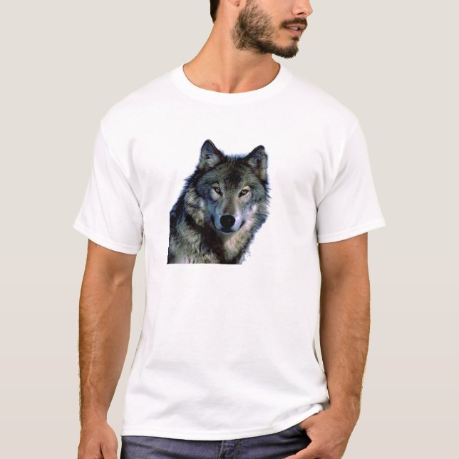 T-shirt Portrait Wolf (Devant)