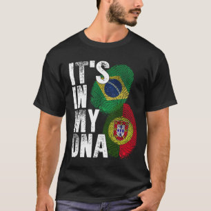 T-shirt Portugais Et Brésiliens Mélangent Le Patrimoine De