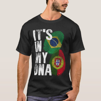 T-shirt Portugais Et Brésiliens Mélangent Le Patrimoine De