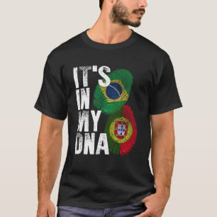 T-shirt Portugais Et Brésiliens Mélangent Le Patrimoine De