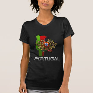T-shirt Portugal : Armes, Drapeau & Carte