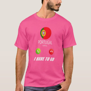 T-shirt Portugal Drapeau Souvenir Le Portugal Appelle
