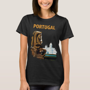 T-shirt Portugal Lisbon Tour de Belem Voyage Doré
