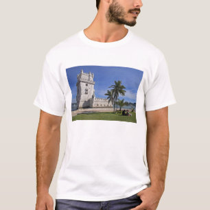 T-shirt Portugal, Lisbonne. Tour de Belem, un site du patr